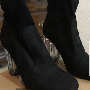 Charlotte Russe booties/heals size 7